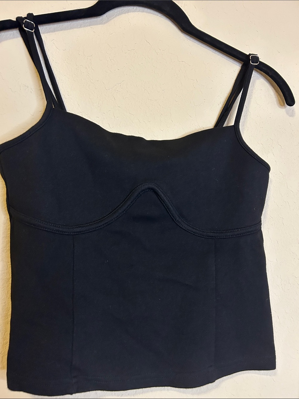 Divided H&M Black Stretch Bustier Tank Top
Size S
